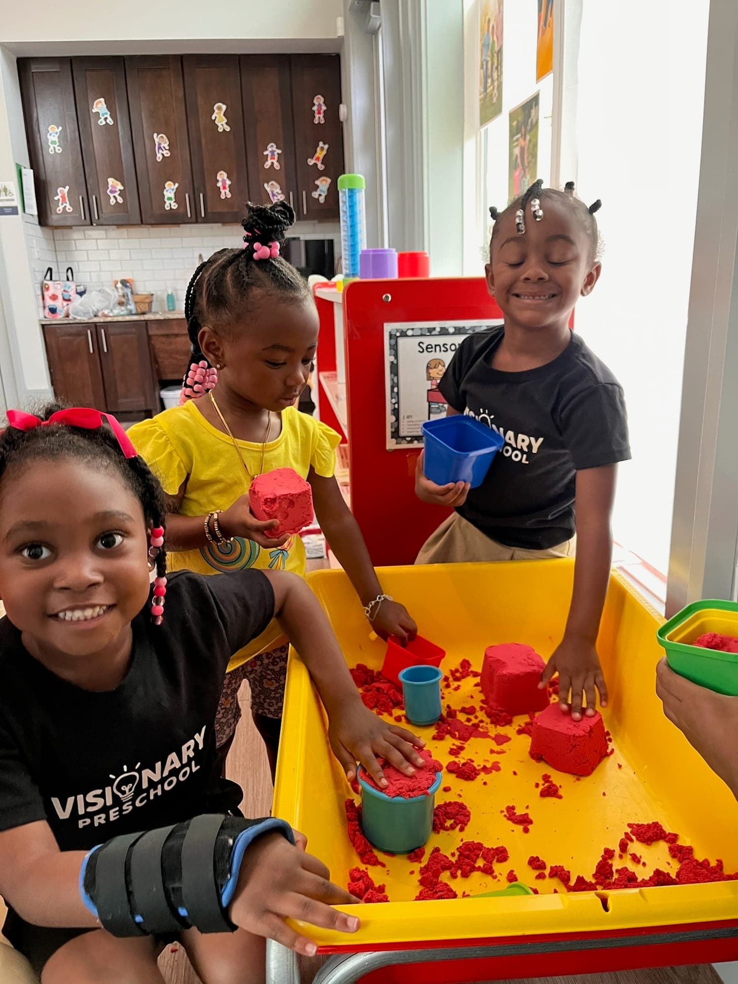 Children collaborating during classroom play