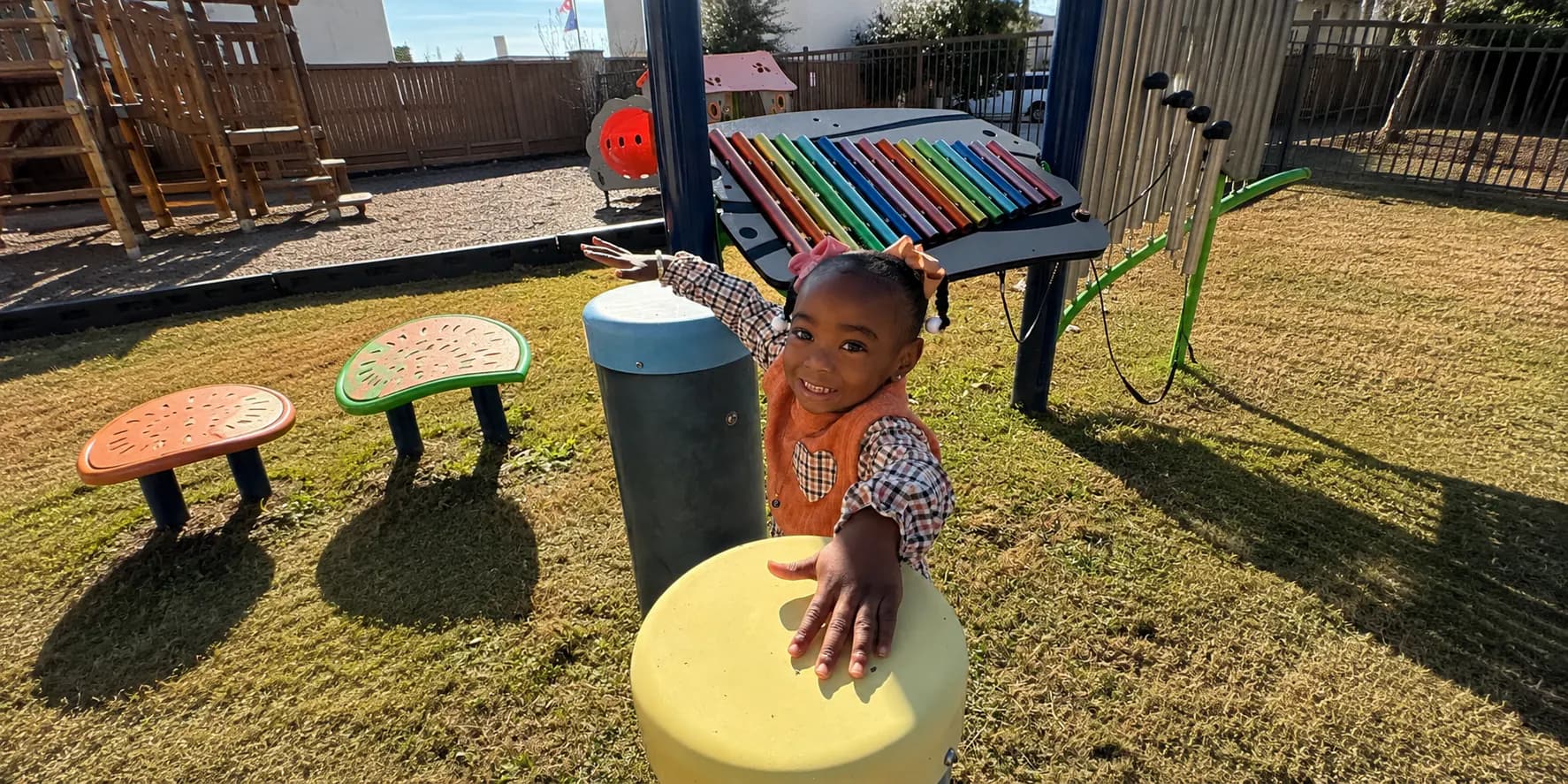 Children playing outdoors