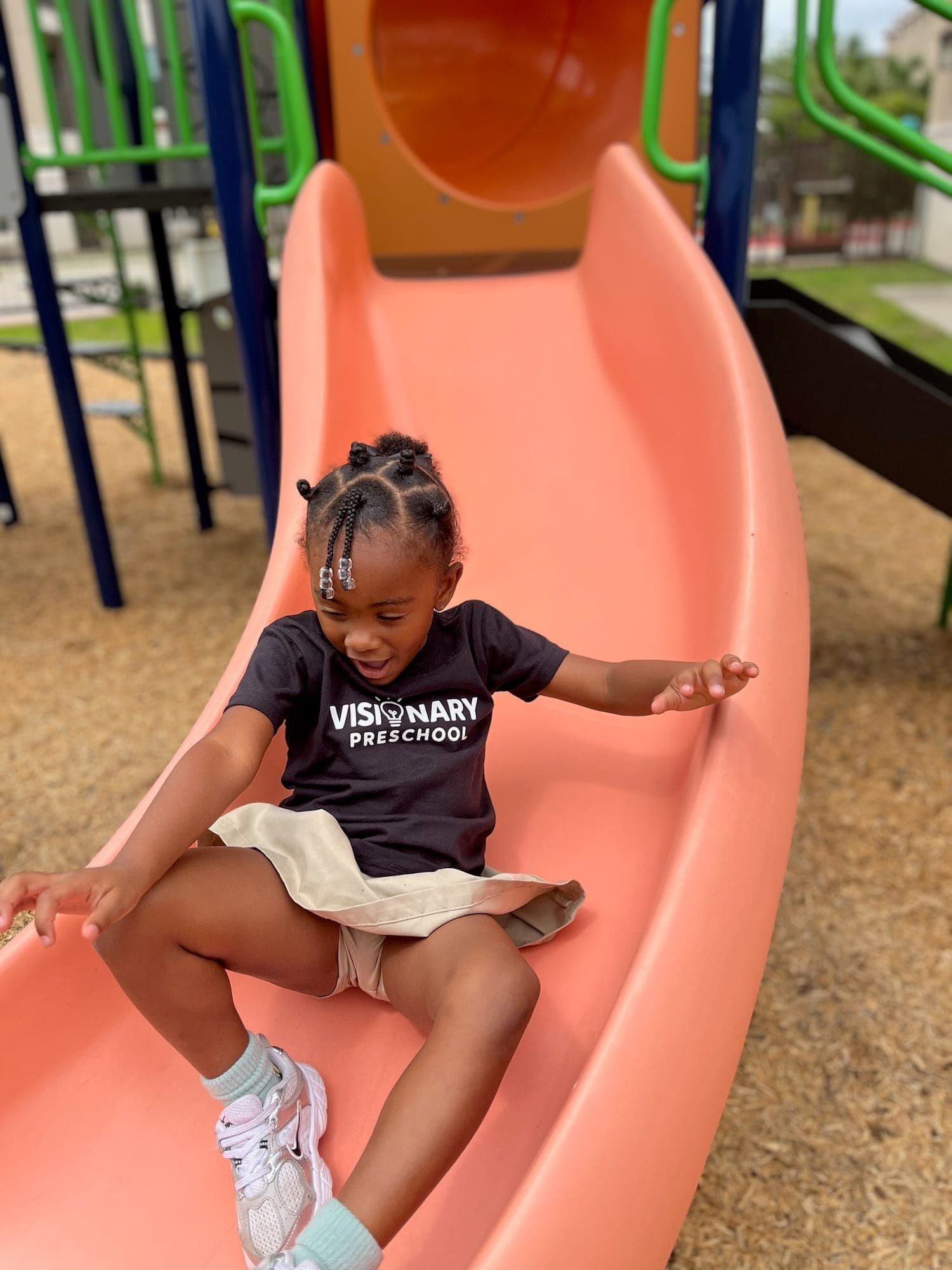Child enjoying outdoor summer play