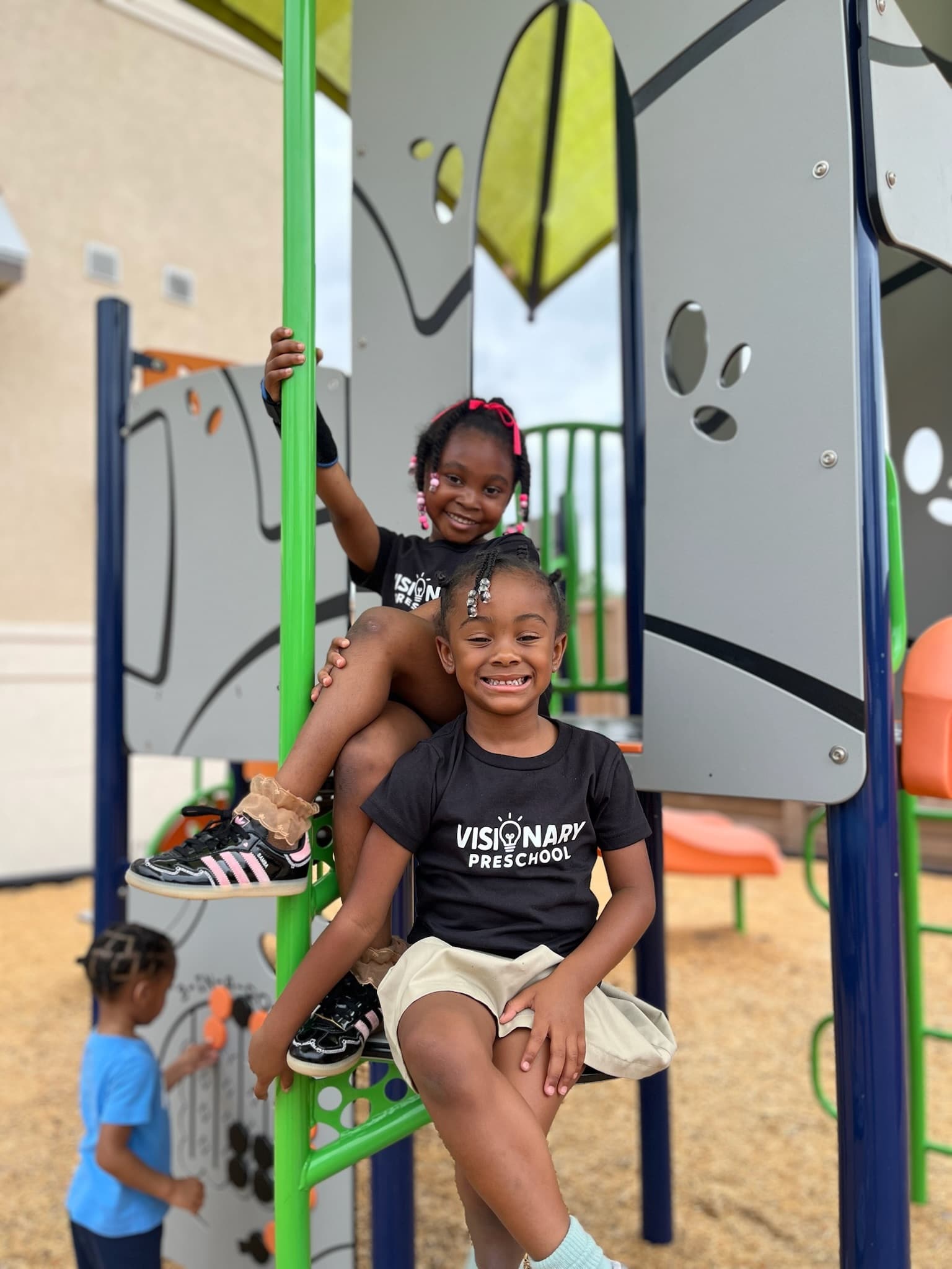 Friends playing together outdoors at summer camp