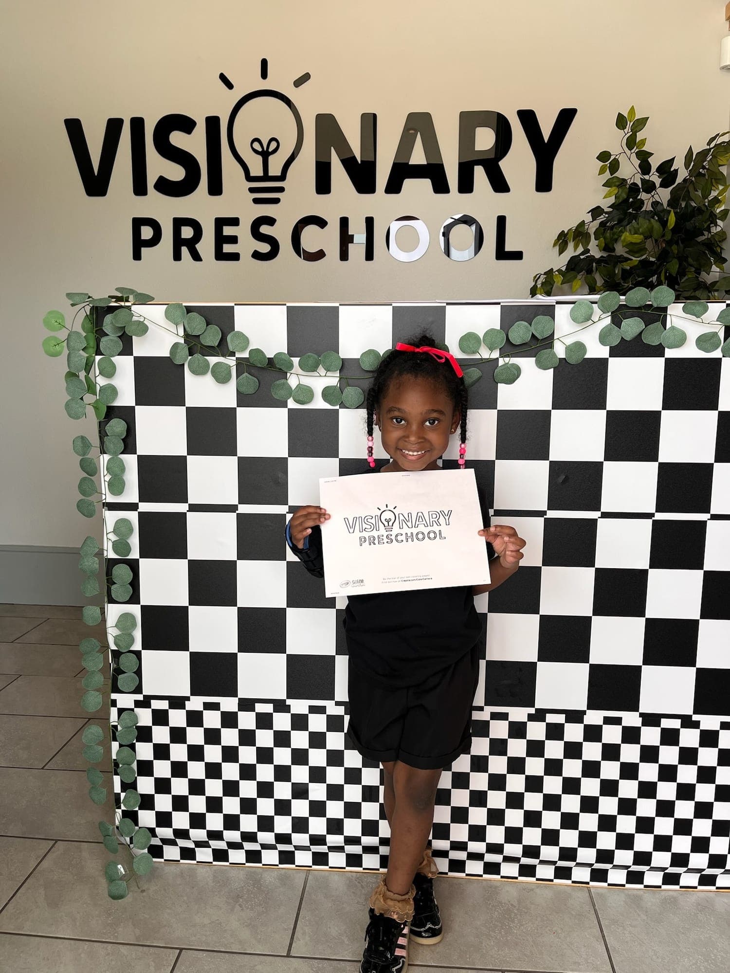 Visionary Preschool students celebrating their progress